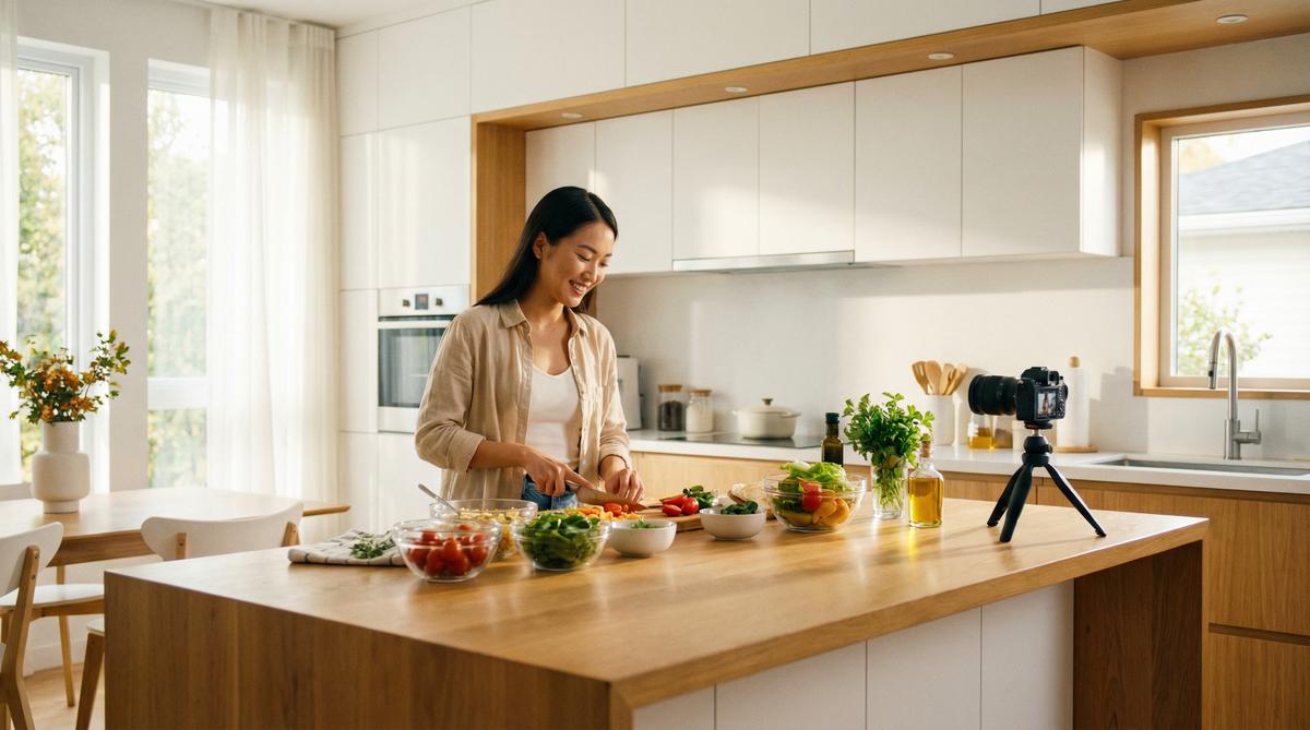 美食博主烹饪教程视频